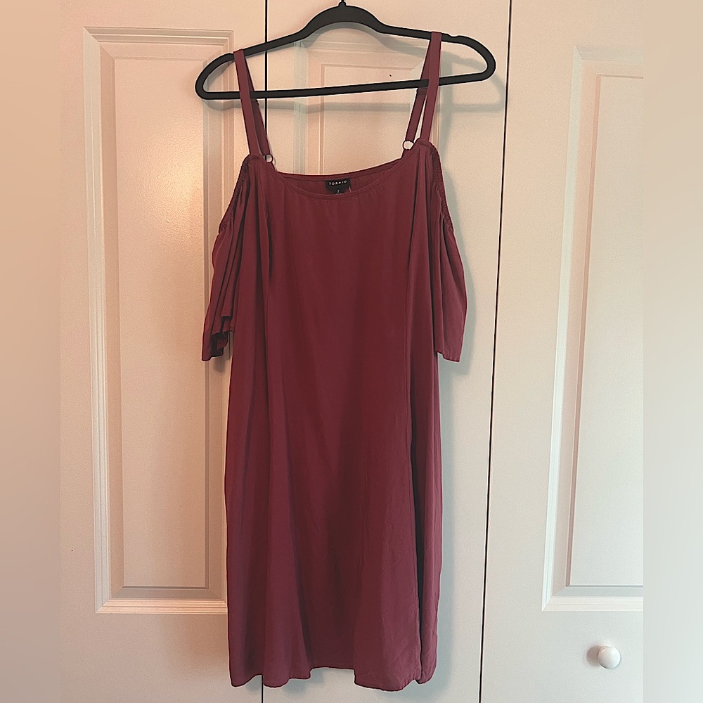 Torrid Dusty Rose Cold Shoulder Dress – Size 2